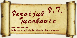 Veroljub Tucaković vizit kartica